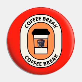 dogs coffee break Pin
