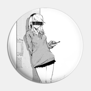 Sad Girl - Waifu on the Street Anime Manga Girl Pin