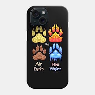 Elemental Paw Prints Phone Case