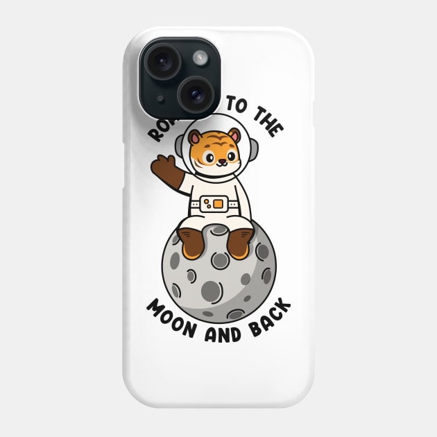 Roaring to the moon and back Phone Case by Peazyy