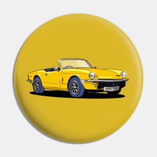 Triumph Spitfire Mk. IV in yellow Pin