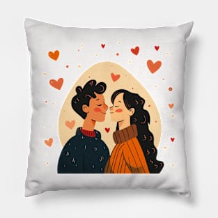 Valentine Romantic couple love birds Pillow