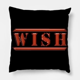 Wish Orange Pillow