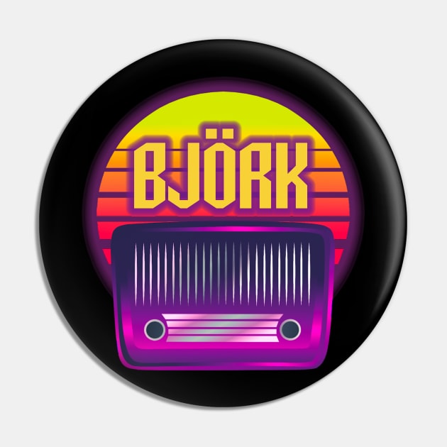 bjork retro Pin by guemudaproject