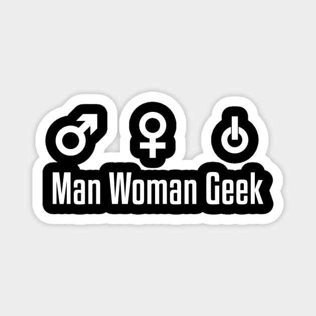 Man Woman Geek Magnet by RedYolk