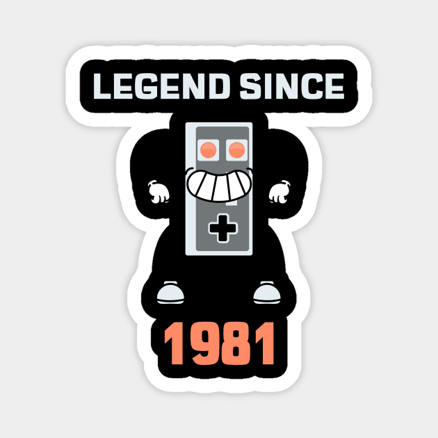 LEGEND SINCE 1981 Magnet by INNATE APPAREL