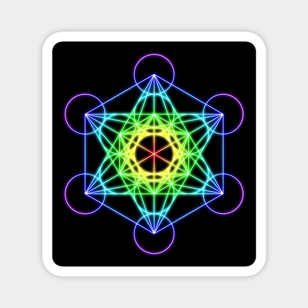 Metatron's Cube Magnet by tuditees