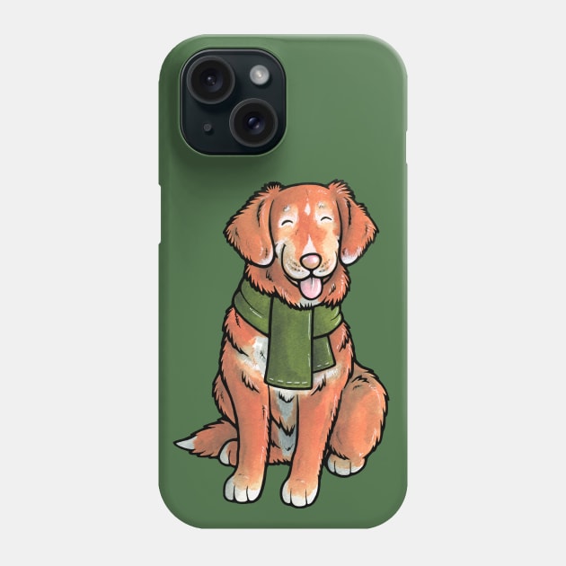 Nova Scotia Duck Tolling Retriever (senior) Phone Case by animalartbyjess