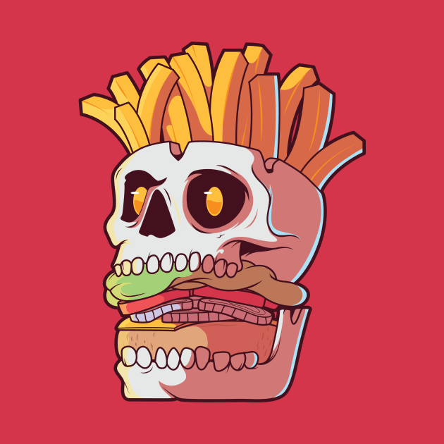 Skull Burger, Killer Fast Food by SLAG_Creative