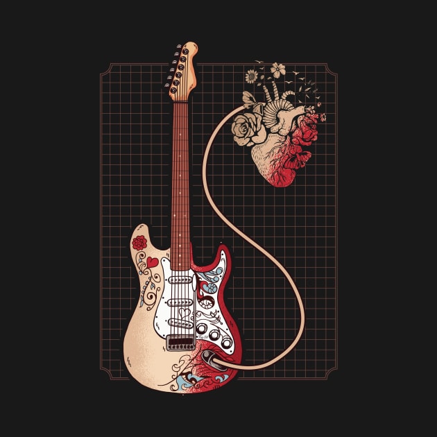 Heart Guitar by shirtsyoulike