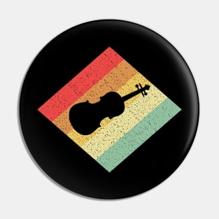 Retro Vintage 80s Violin Gift For Violinists Pin