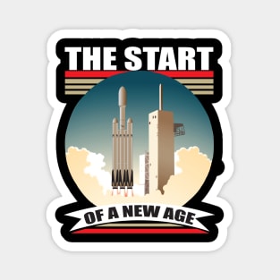 Falcon Heavy "The Start of a new Age" (Celebration) Magnet