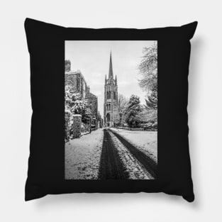 St James' Church, Louth, Winter Portrait Pillow