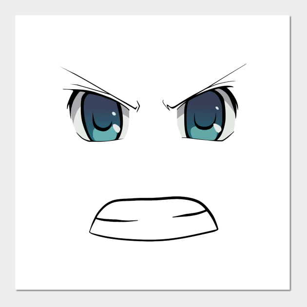 Angry Anime Face Angry Face Poster Und Kunst Teepublic De Sad mouth animation from strongproblems. teepublic