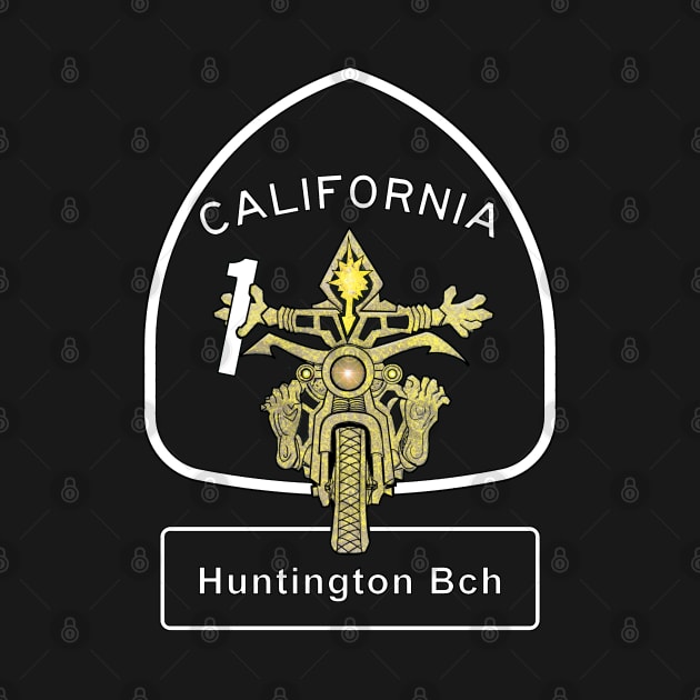 Huntington Beach Motorbike Vacation Riding Pacific Coast Highway by The Witness