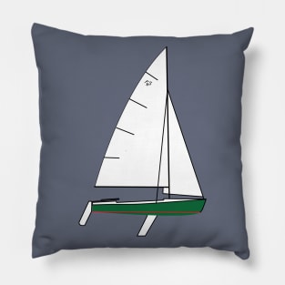 Flying Scot Sailboat Pillow