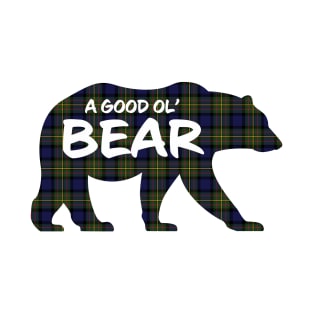 Bear Critter - MacLaren Plaid T-Shirt