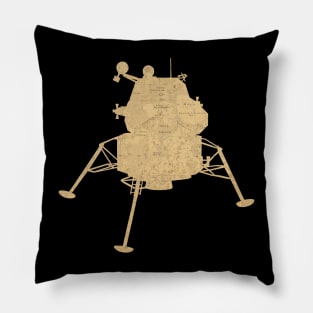 Lunar Landing Module cut from Map of the Moon Pillow