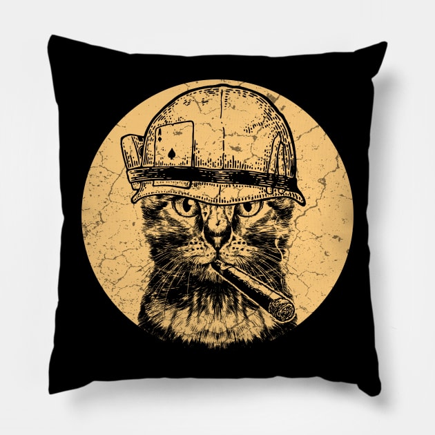 Funny Army Soldier Cat Pillow by Mila46