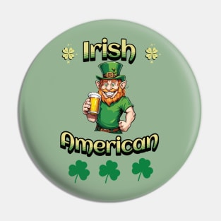 Irish American Pin