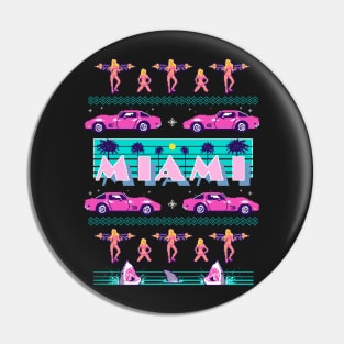 Miami Christmas Pin