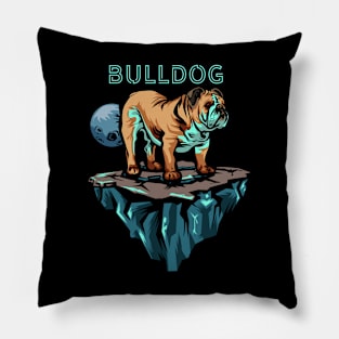 Bulldogs in Space Pillow