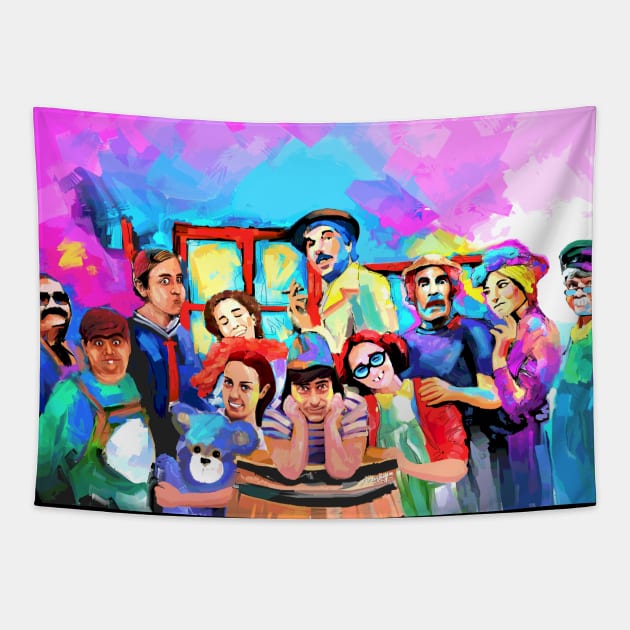 Chavo del Ocho Tapestry by mailsoncello