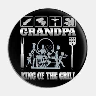 Grandfather Granddad  Dad Grill Shirt Grandpa Grilling Gifts Shirt Pin