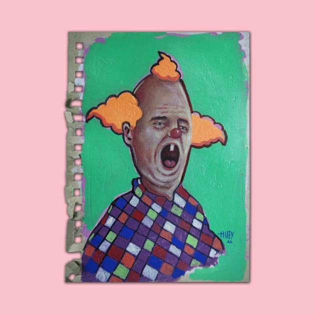 Cartoon Clown | Weird Florida Man War Pig | Duck Acid | Bad Hero Portrait Lowbrow Pop Surreal Art | Youtube Star | Masterpieces | Original Oil Painting By Tyler Tilley by Tiger Picasso