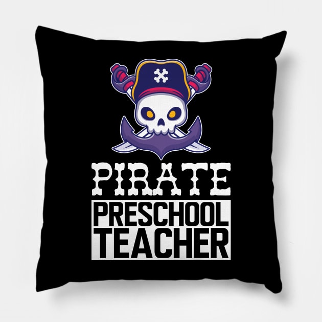 Pirate Preschool Teacher Pillow by KC Happy Shop