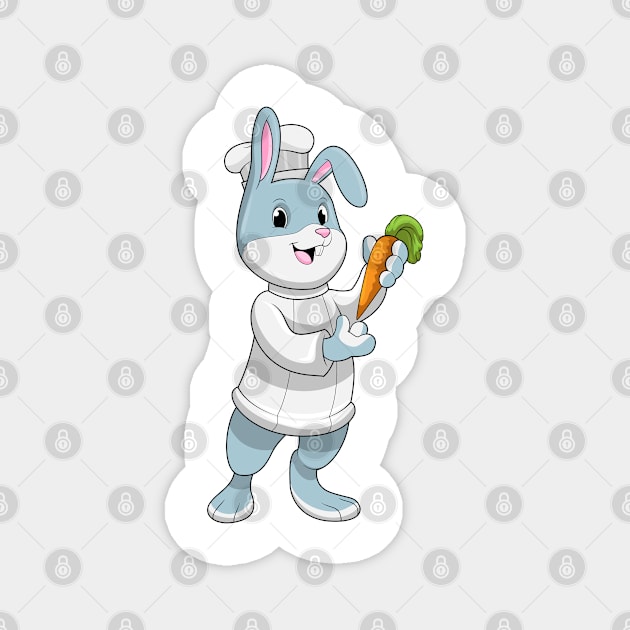 Rabbit as Cook with Carrot Magnet by Markus Schnabel