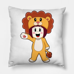 Lion Girl Costume Pillow