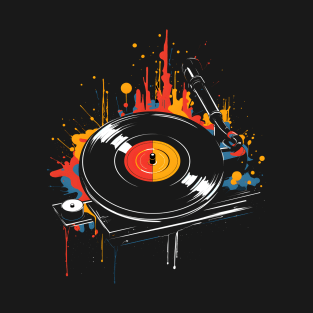 Vinyl Record DJ Turntble T-Shirt