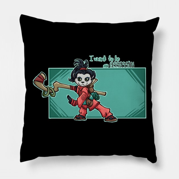 Li Li - I want to be an assassin Pillow by ArryDesign