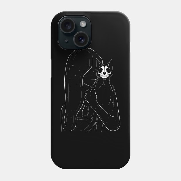 Dark Kitty Phone Case by Notfoundartwork