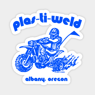 Plas-Ti-Weld the fender mender in blue Magnet