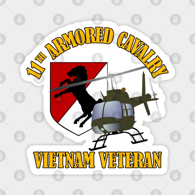 I Rode With The Blackhorse (OH58) Magnet by MilitaryVetShop