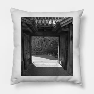 Himeji Castle Gate, Japan Pillow