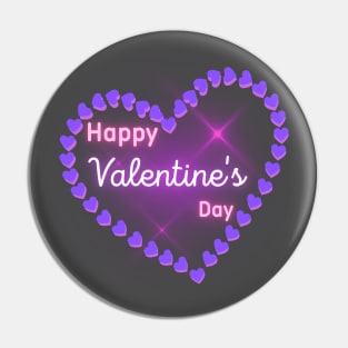 Happy Valentine's Day.Heart of Love Pin