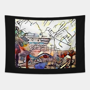 Kandinsky meets Cartagena, motif 3 Tapestry