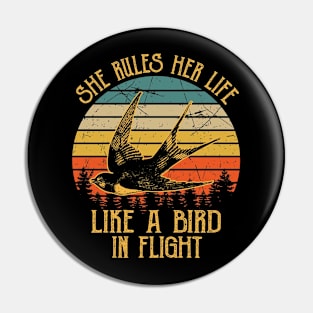 Stevie Nicks She Rules Her Life Like A Bird In Flight Pin