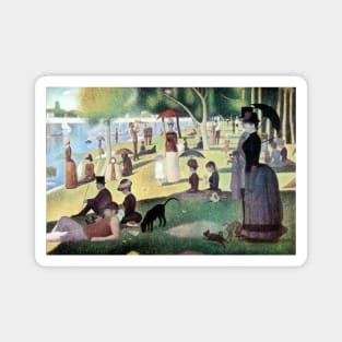 A Sunday Afternoon by Georges Seurat Magnet