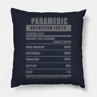 Paramedic Underpaid Job Humor Pillow