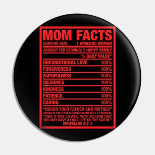 MOM FACTS Pin