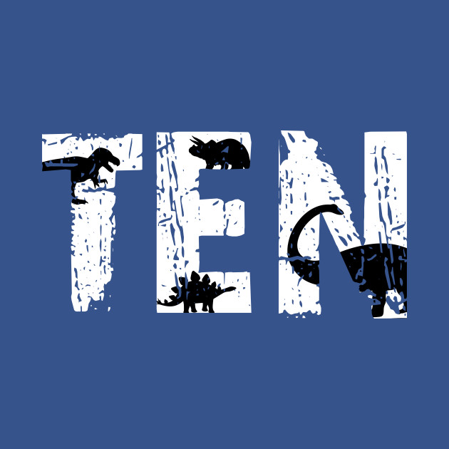 Discover 10 Years Old Birthday Boy Dinosaur T Rex 10th Bday - 10 Years Old Birthday Dinosaur T Rex Gi - T-Shirt