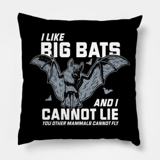 I Like Big Bats & I Cannot Lie // Funny Halloween Bat Rap Parody Pillow