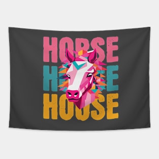 Cute Horse minimalist style art Tapestry