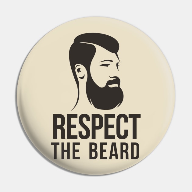 Respect The Beard Pin by PopCycle