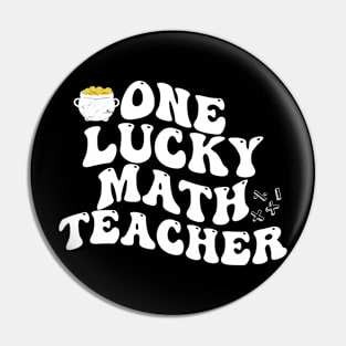 ONE LUCKU MATH TEACHER Pin