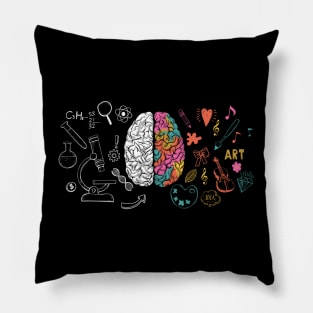 Colorful Brain Science And Art Creative Cool Pillow